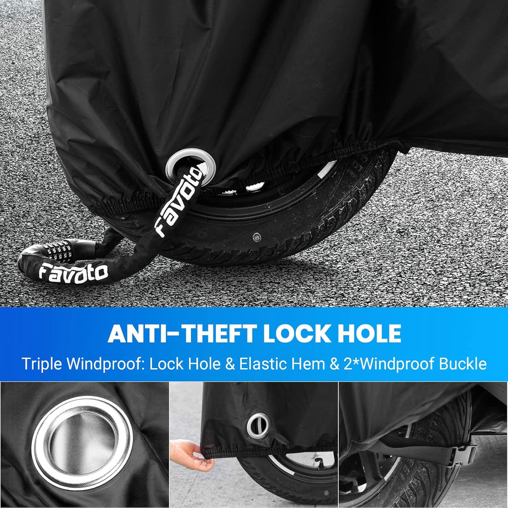 Bike Top Cover with anti-theft Feature